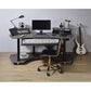 ACME Eleazar Computer Desk, Black Oak 92890