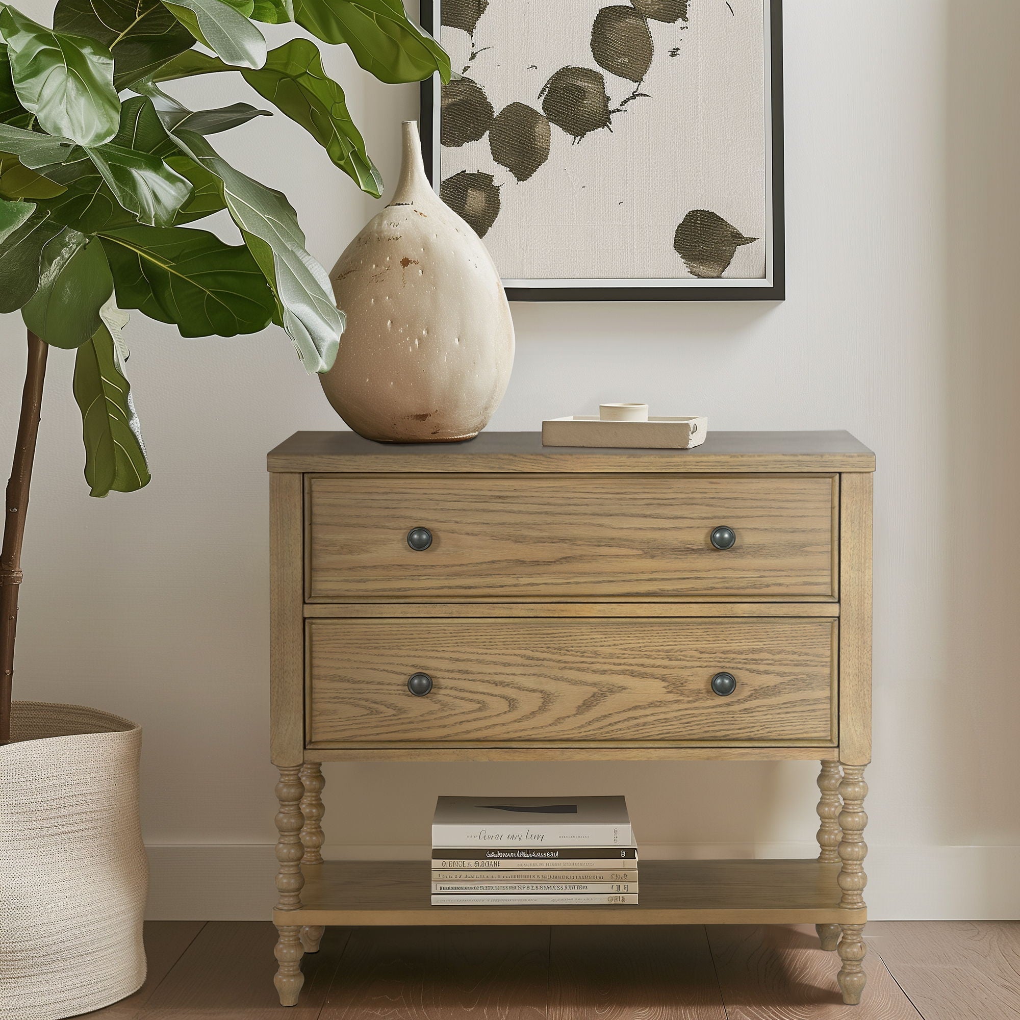 Beckett - 2 Drawers Accent Chest - Natural