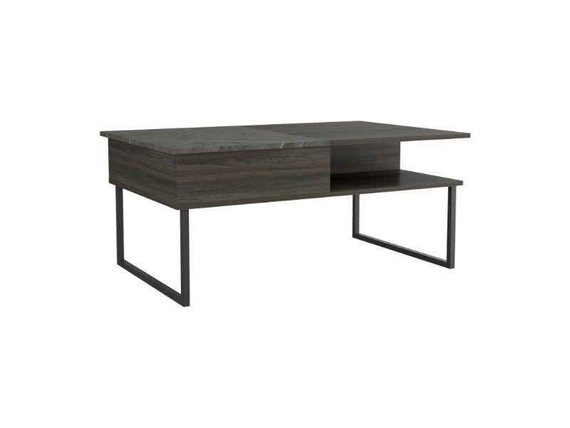 Lift Top Coffee Table Juvve, One Shelf, Carbon Espresso / Onyx Finish