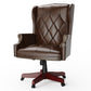 330LBS Executive Office Chair, Ergonomic Design High Back Reclining Comfortable Desk Chair - Brown
