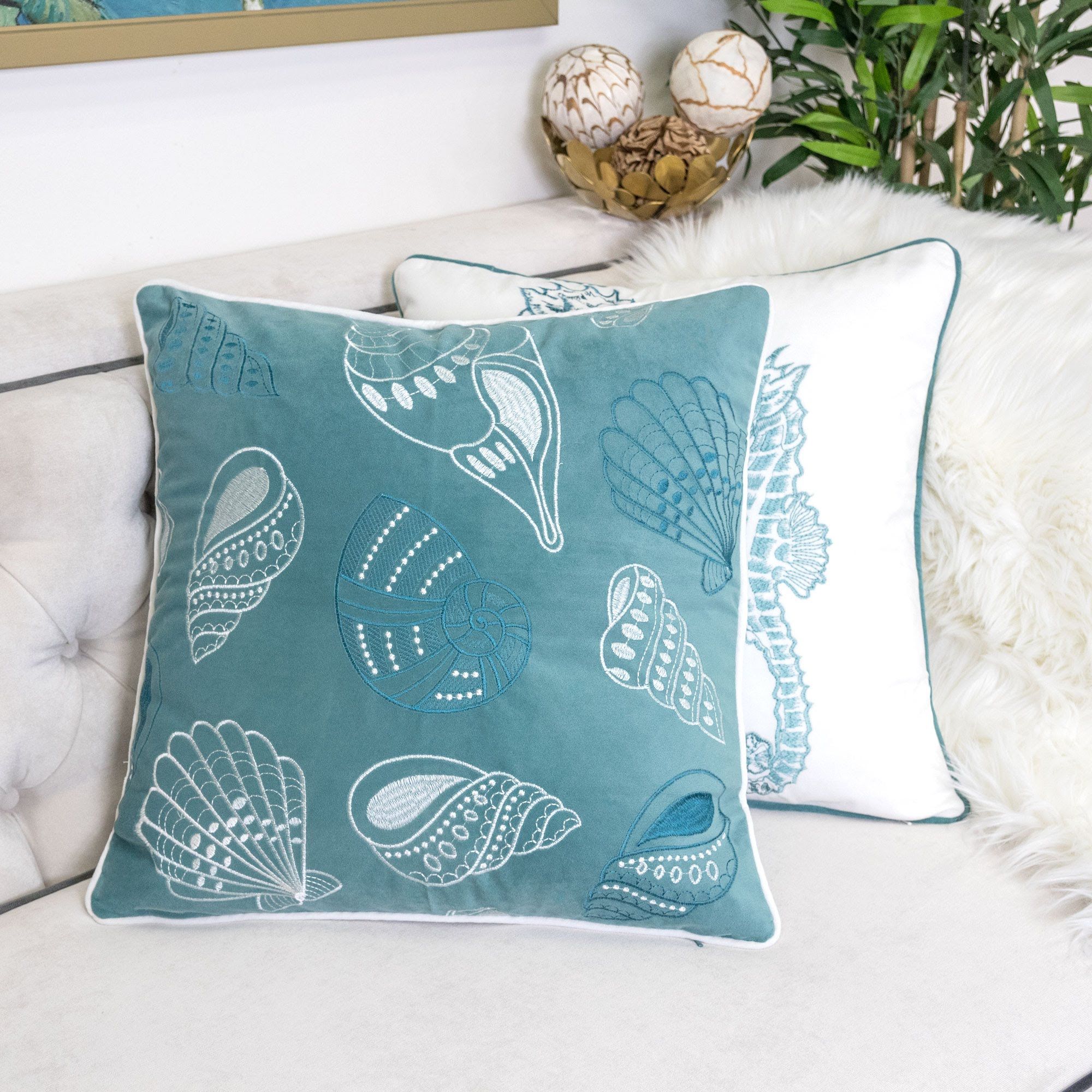 Seashells Pillow Cover