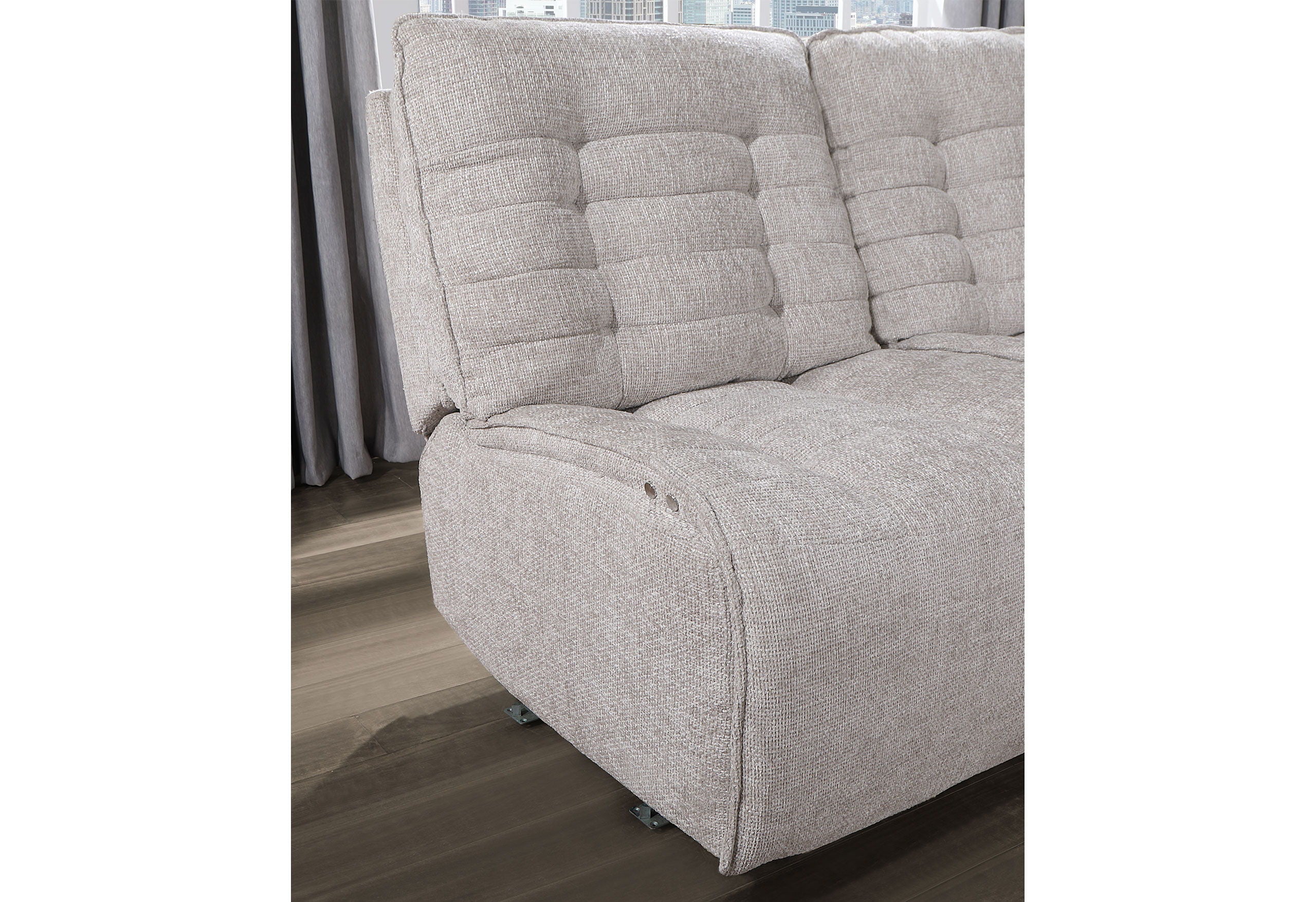 Build It Your Way U6066 - 3 Power Sofa - Cream