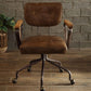 ACME Hallie Office Chair in Vintage Whiskey Top Grain Leather 92410