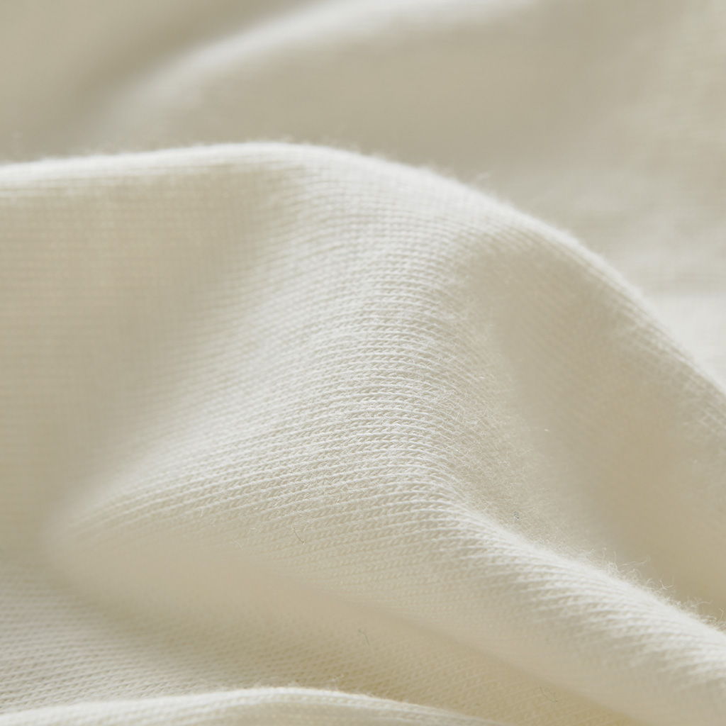 Blend Jersey Knit - 4 Piece Full All Season Sheet Set - Cream