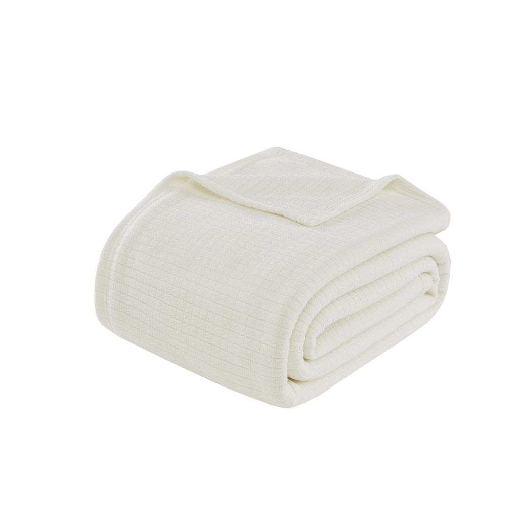 Microfleece - Twin Blanket - Ivory