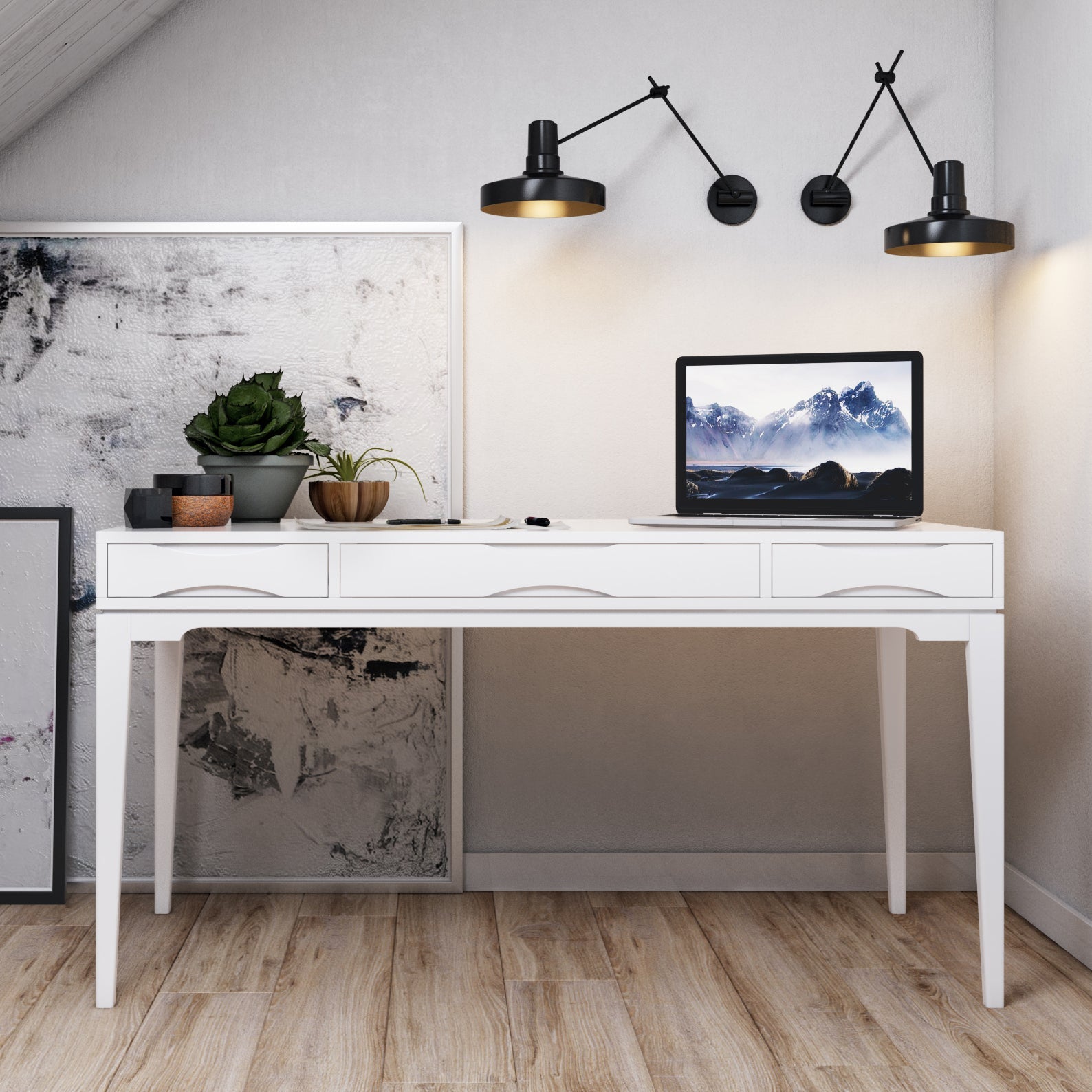 Harper - Desk - White