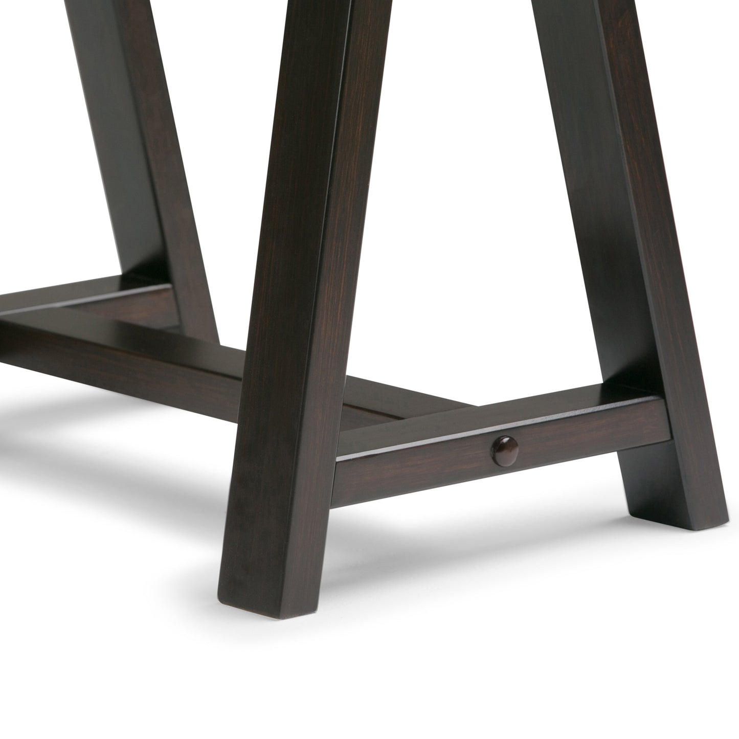 Sawhorse - Desk - Dark Chestnut Brown