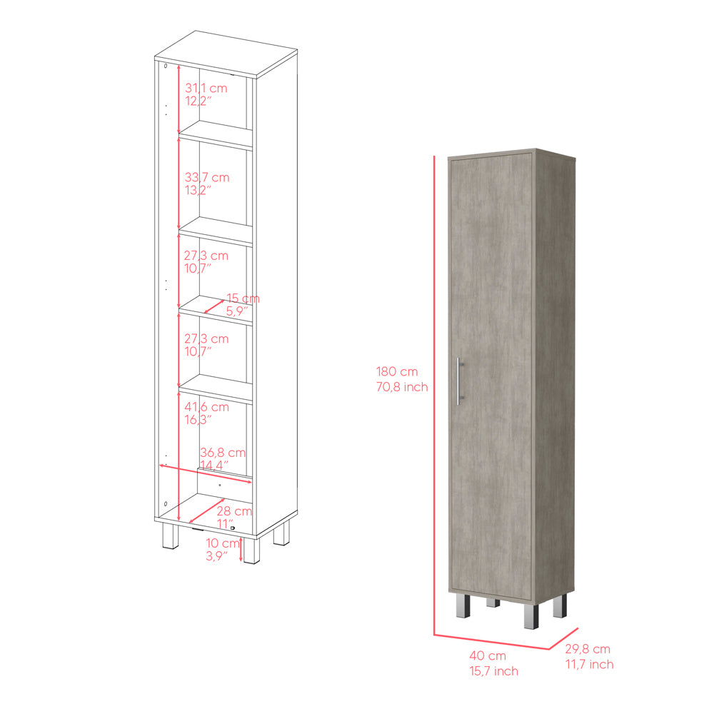 Cabinet Buccan Storage, Garage, Concrete Gray