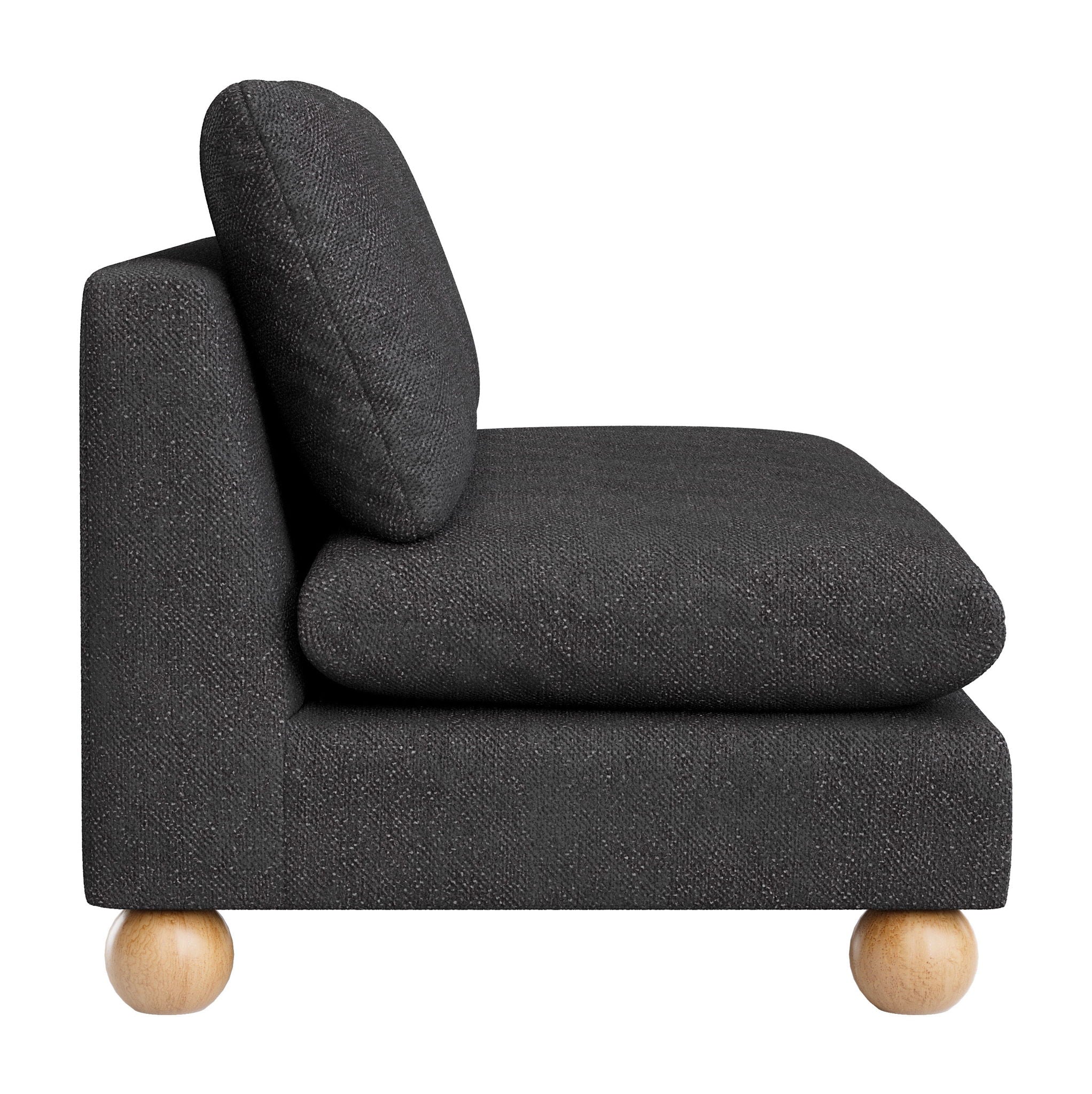 Minze - Loveseat - Black