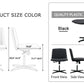 Black High Grade Pu Material. Home Computer Chair Office Chair Adjustable 360 ° Swivel Cushion Chair With Black Foot Swivel Chair Makeup Chair Study Desk Chair. No Wheels 
   W1151110975