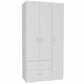 Rowaton 2-Drawer 3-Door  Armoire White