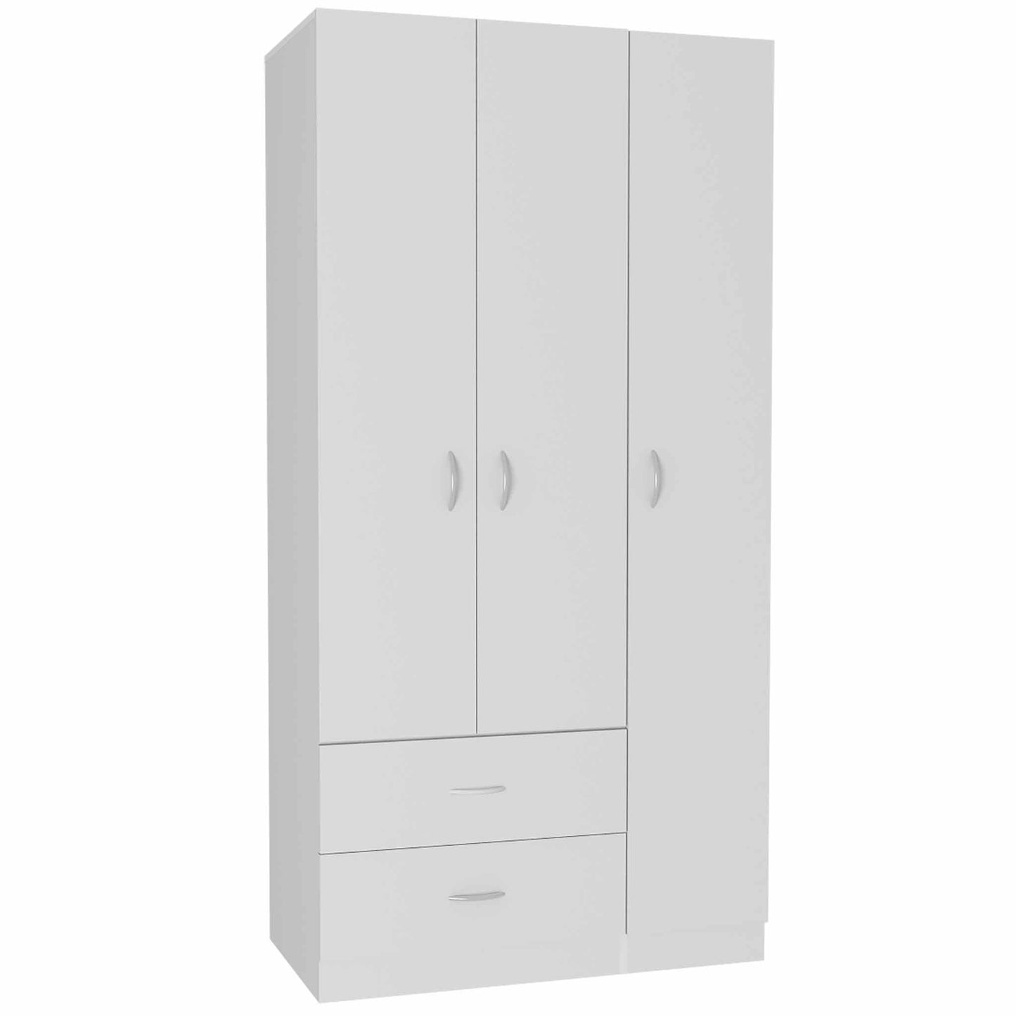 Rowaton 2-Drawer 3-Door  Armoire White