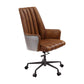 ACME Salvol Office Chair, Sahara Leather & Aluminum 93176