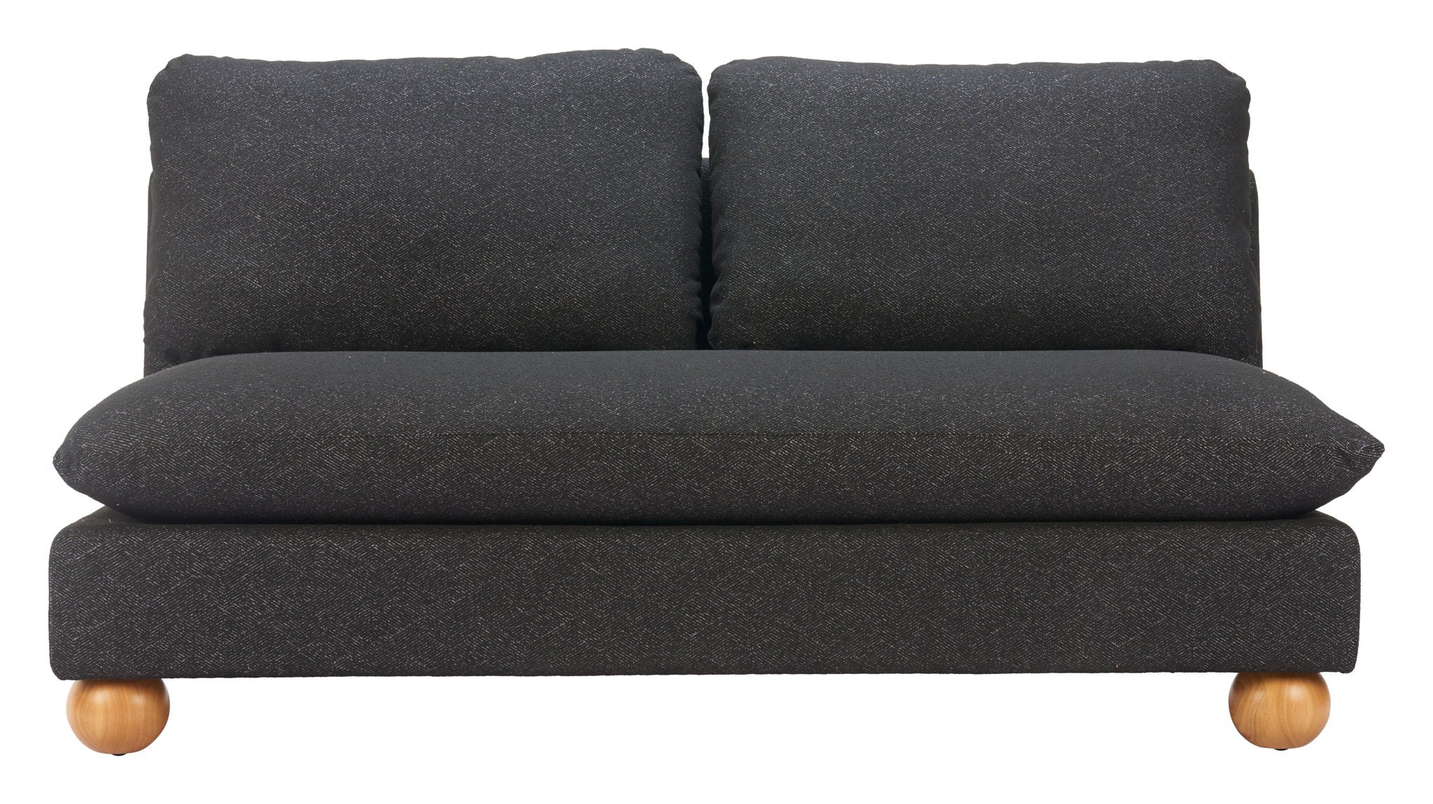 Minze - Loveseat - Black