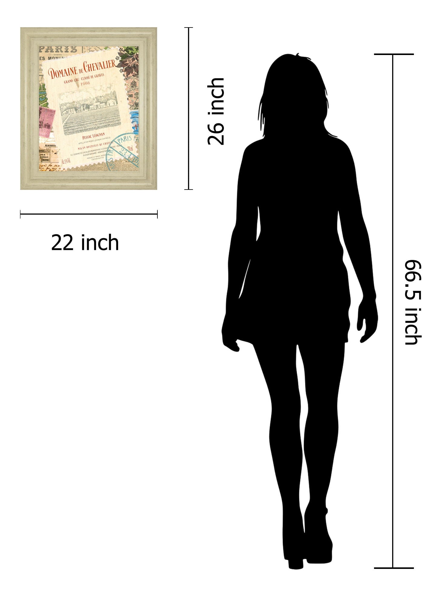 Wine Tour 2 By Maria Mendez - Framed Print Wall Art - Beige