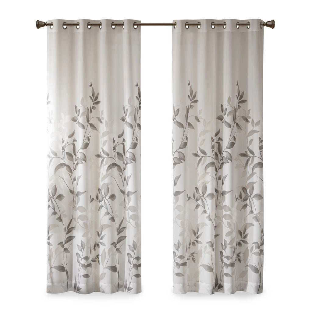 Burnout Printed Curtain Panel