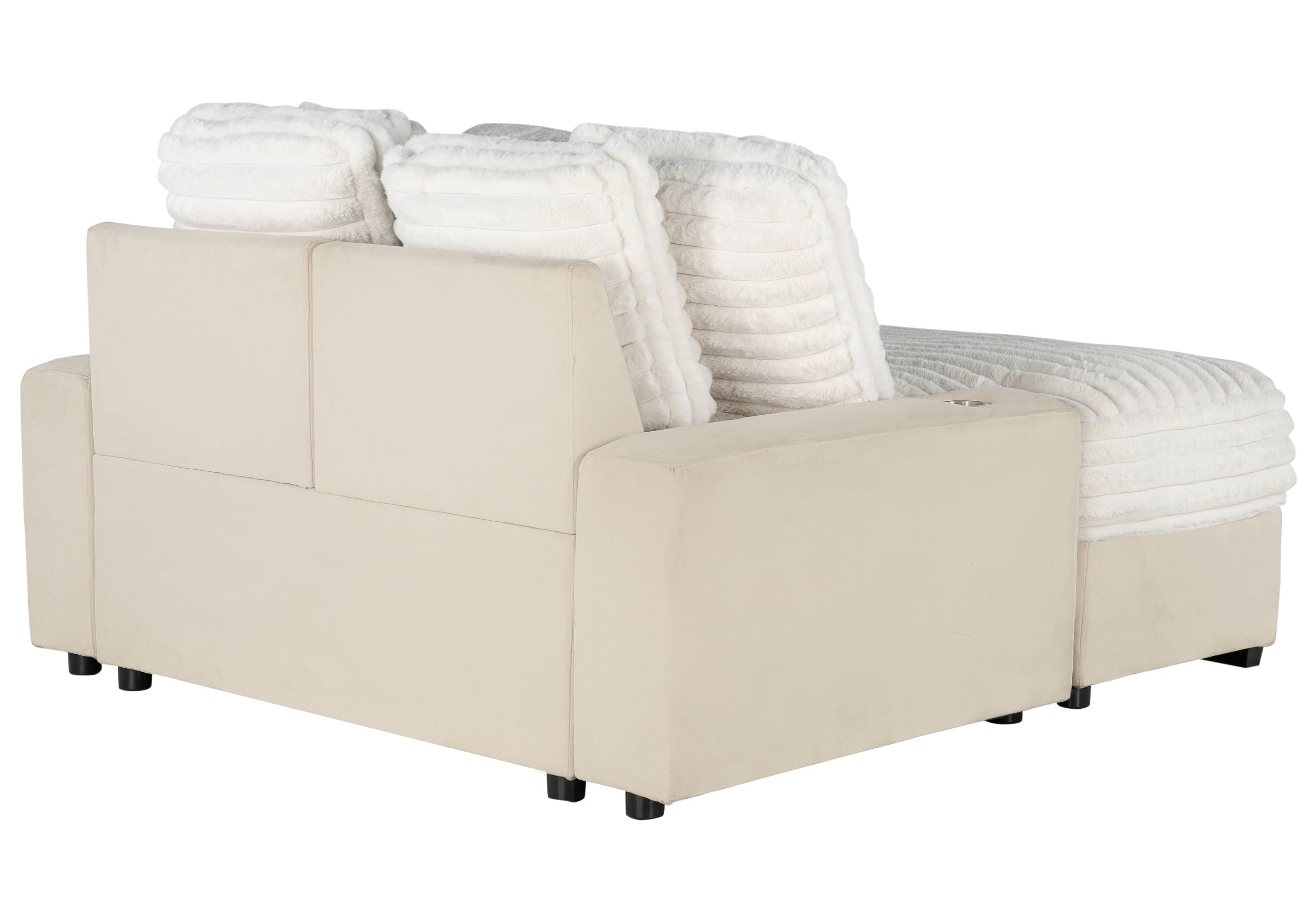 U8291 - Lounger Sofa With USB - Beige