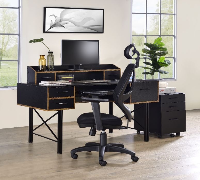 ACME Safea Computer Desk, Black Finish 92804