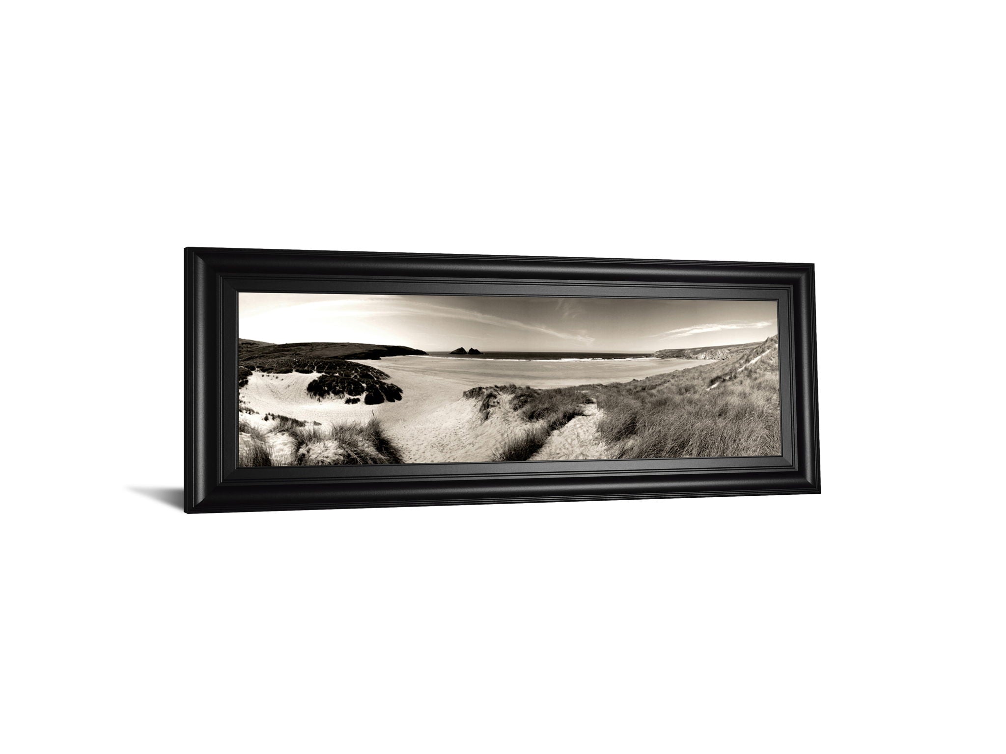 The Wind In The Dunes Il By Noah Bay - Framed Print Wall Art - Dark Gray