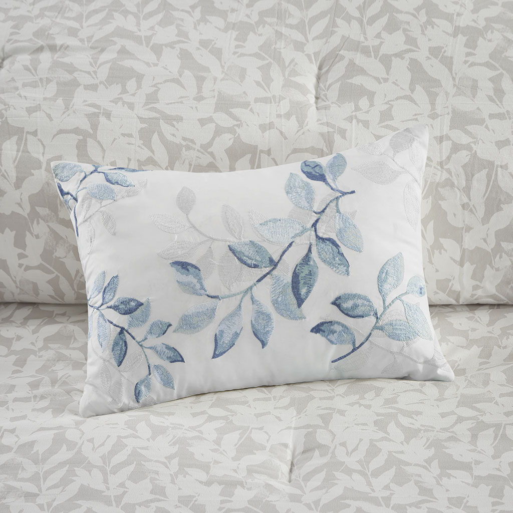 Sofia - Queen Reversible Complete Bedding Set - Blue