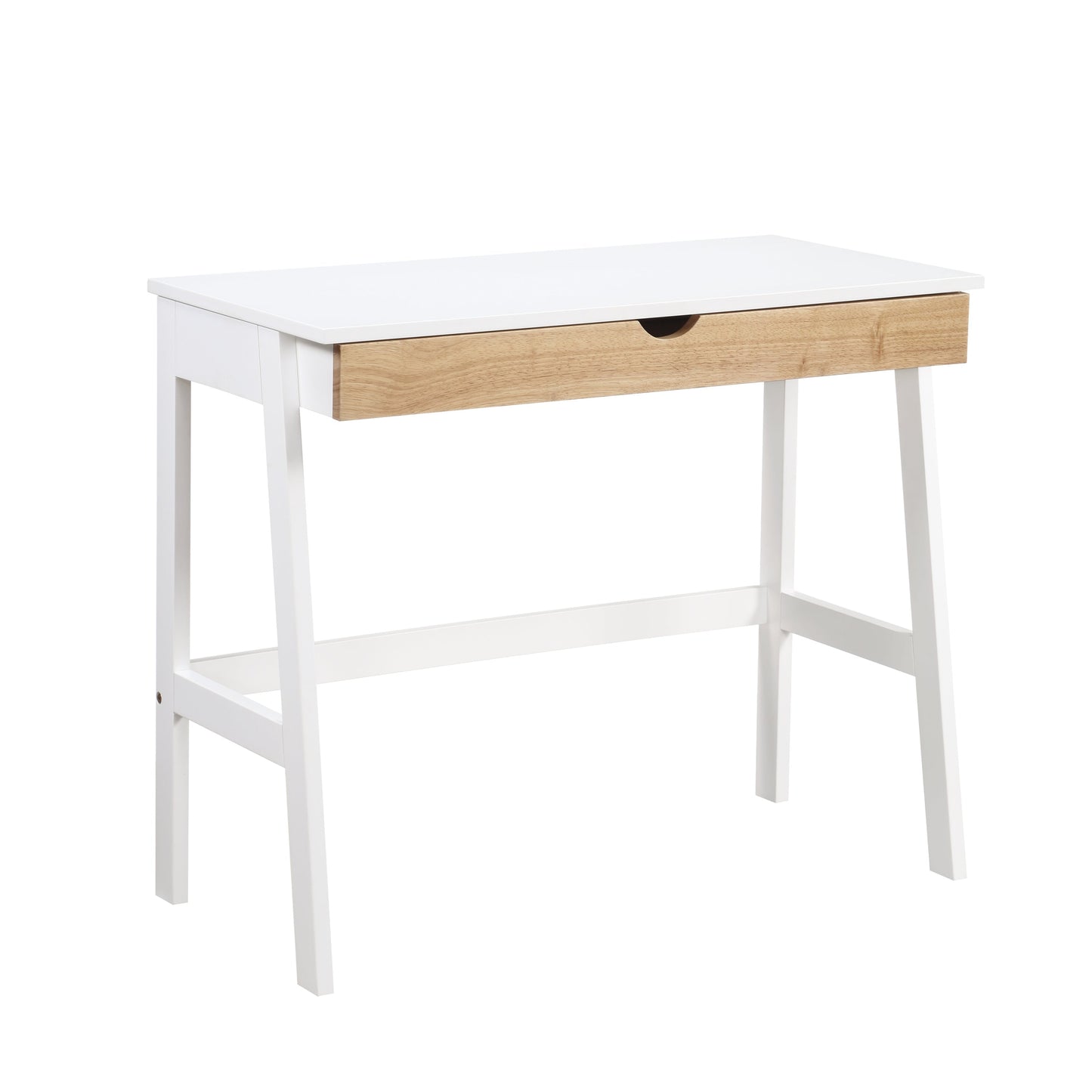 Hilton Desk In White/Natural