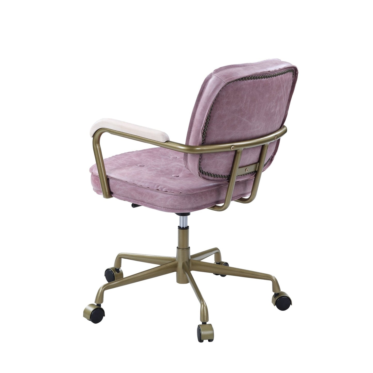 ACME Siecross Office Chair in Pink Top Grain Leather OF00400