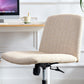 Fabric Material Home Computer Chair Office Chair Adjustable 360 ° Swivel Cushion Chair With Black Foot Swivel Chair Makeup Chair Study Desk Chair No WheelsW115151580