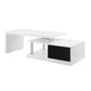 ACME Buck II Coffee Table w/Swivel Top in White & Black High Gloss Finish LV00997