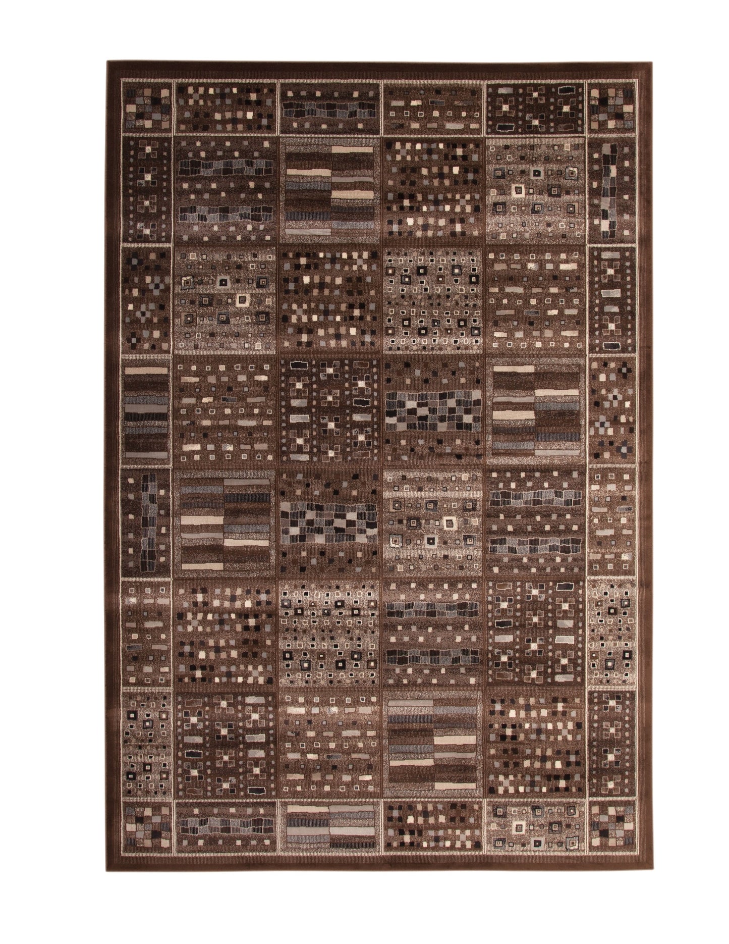 Drexel Chocolate/Ivory/Grey Area Rug 8x10