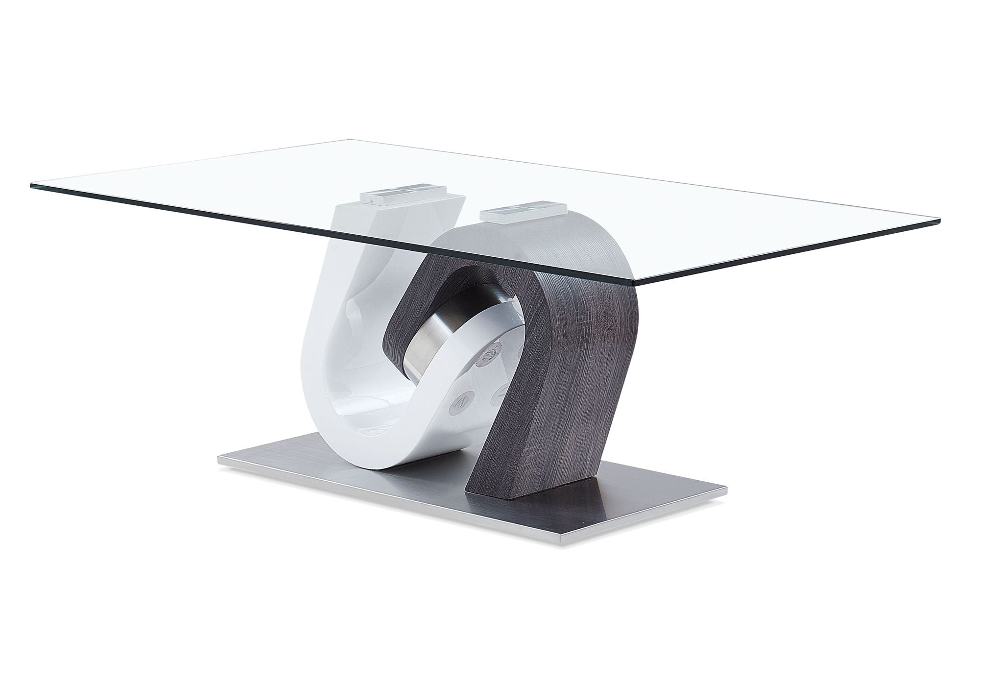 T4127 - Coffee Table Column - Dark Gray / White