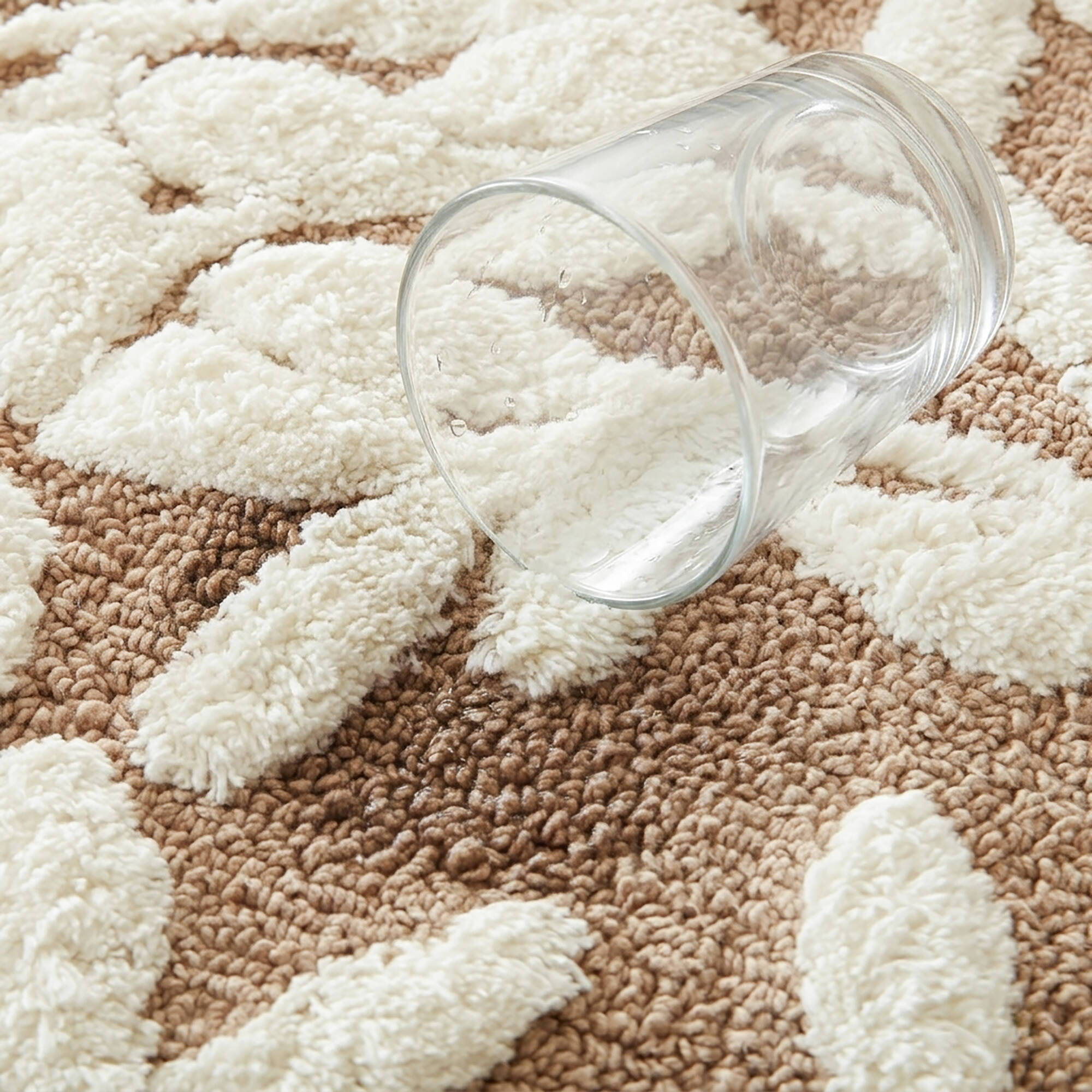 Serene - 60" x 24" Cotton Tufted Bath Rug - Mushroom