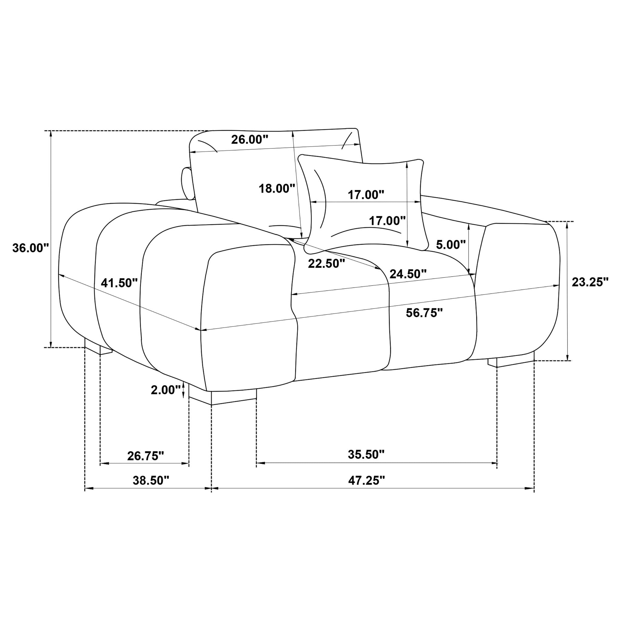 Plather - Track Arm Accent Chair