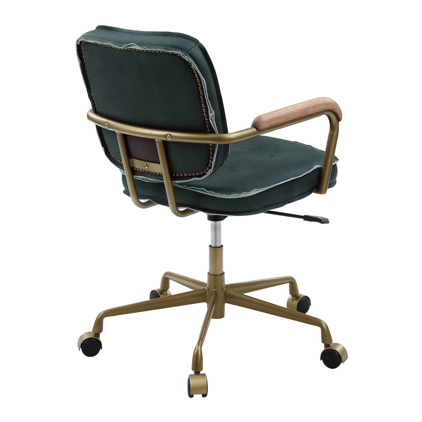 ACME Siecross Office Chair, Emerald Green Leather 93171