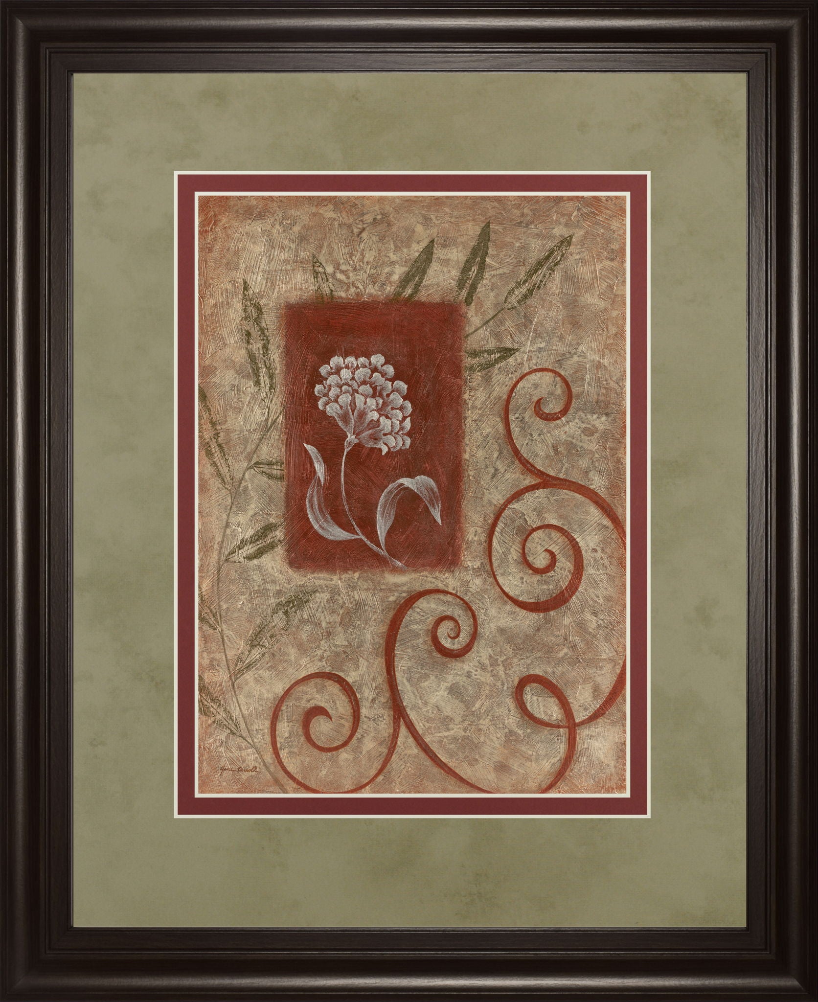 Florescence I By Jane Carroll - Framed Print Wall Art - Beige