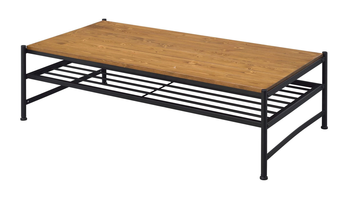 ACME Kande Coffee Table, Oak & Black 83865