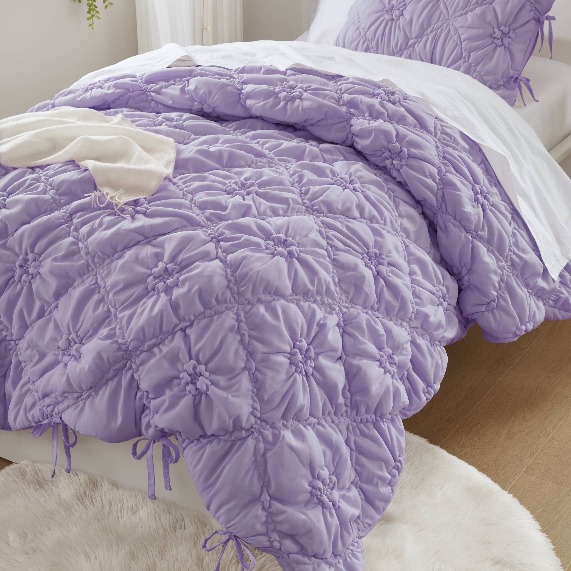 Lily - 2 Piece Comforter Set - Purple