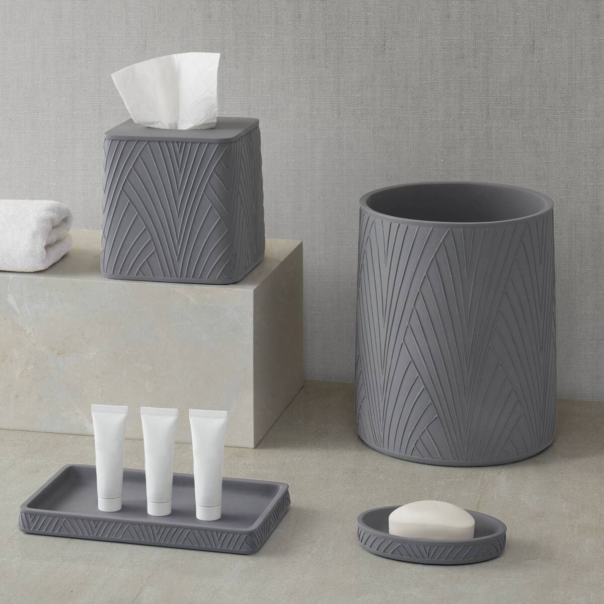 Diatom - Bath Accessories Set - Pebble Gray