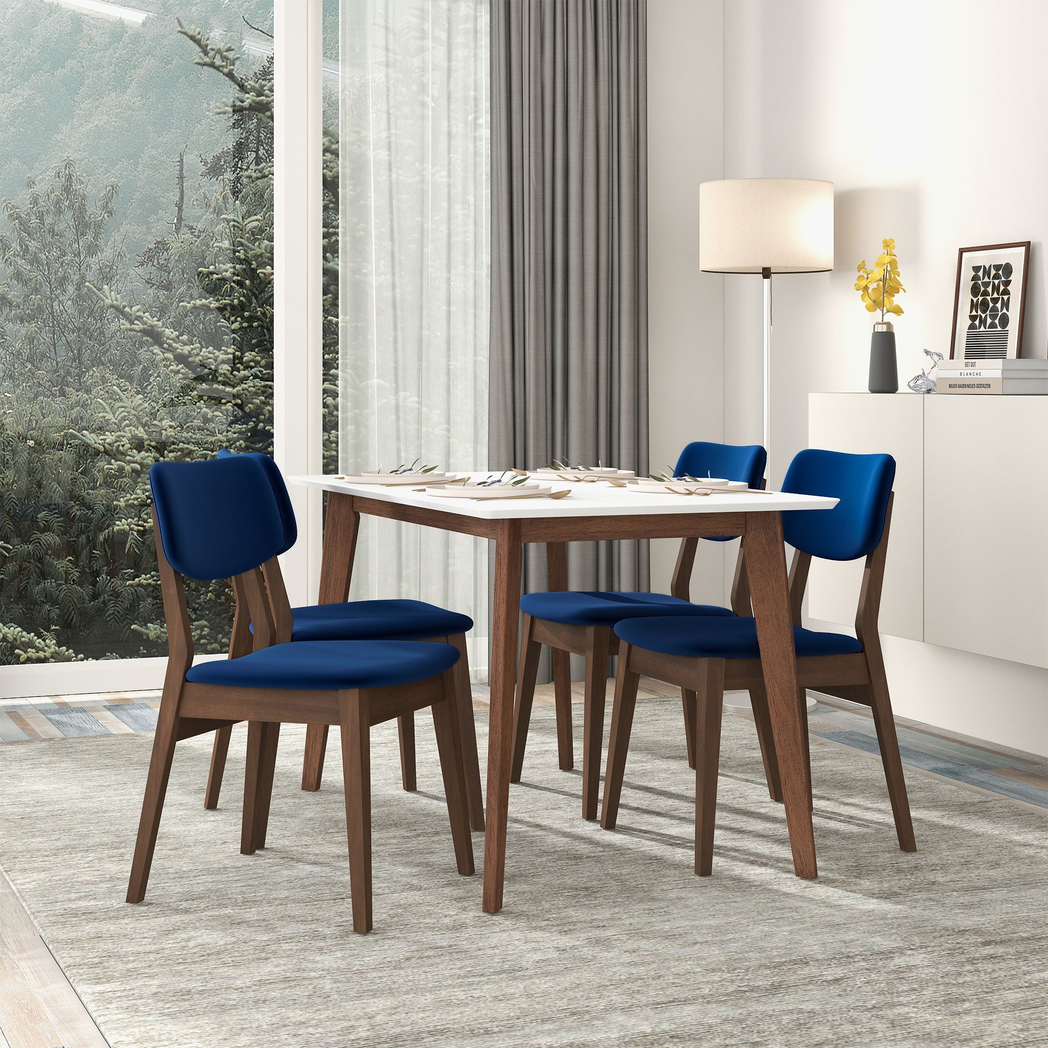 Carlos - Solid Back Side Chair (Set of 2)