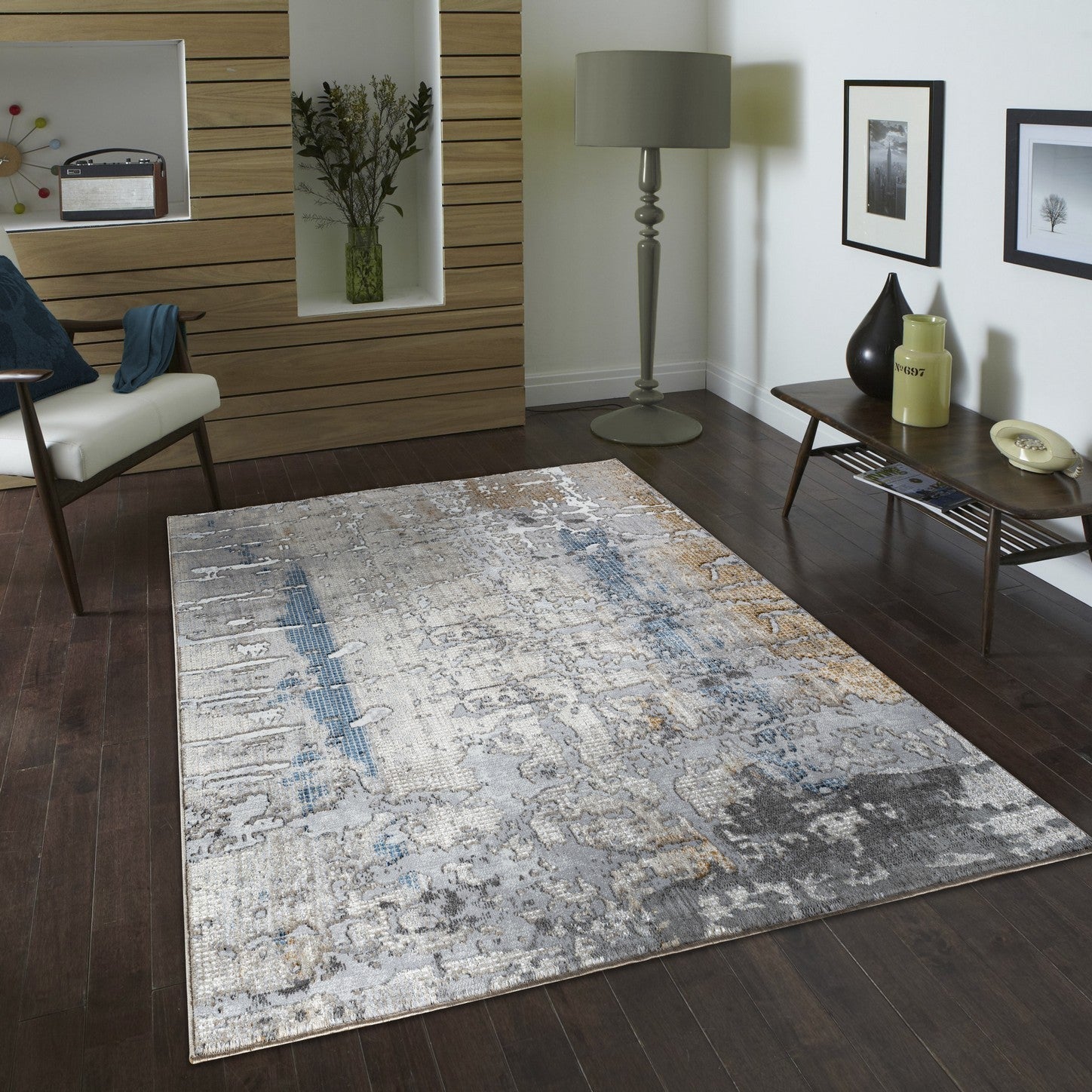 Textures GC_ART2001 Multi 5 ft. 3 in. x 7 ft. Area Rug