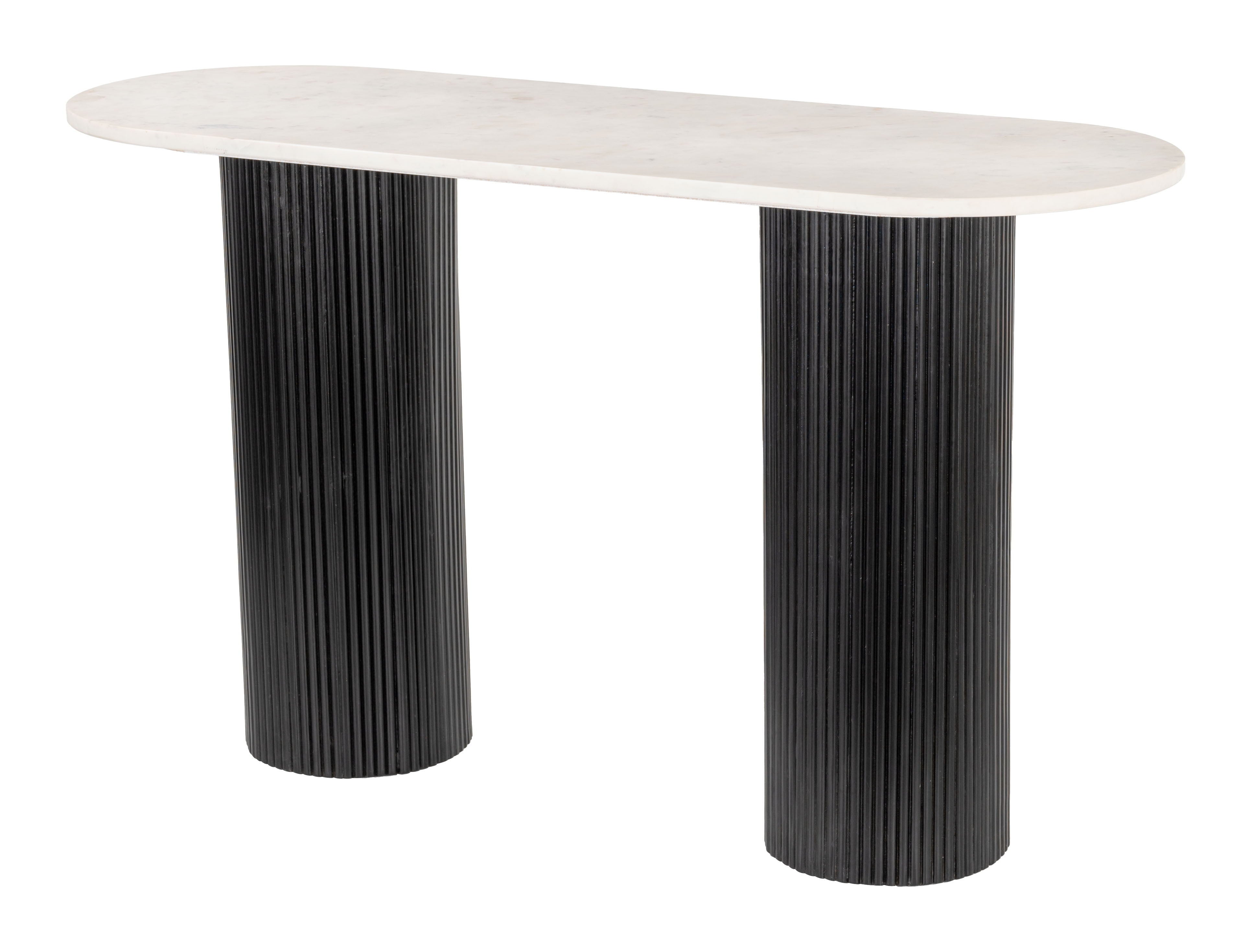 Izola - Console Table - White / Black