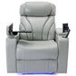 Power Motion Recliner with USB Charging Port and Hidden Arm Storage, Home Theater Seating with Convenient Cup Holder Design ,and stereo(light grey)