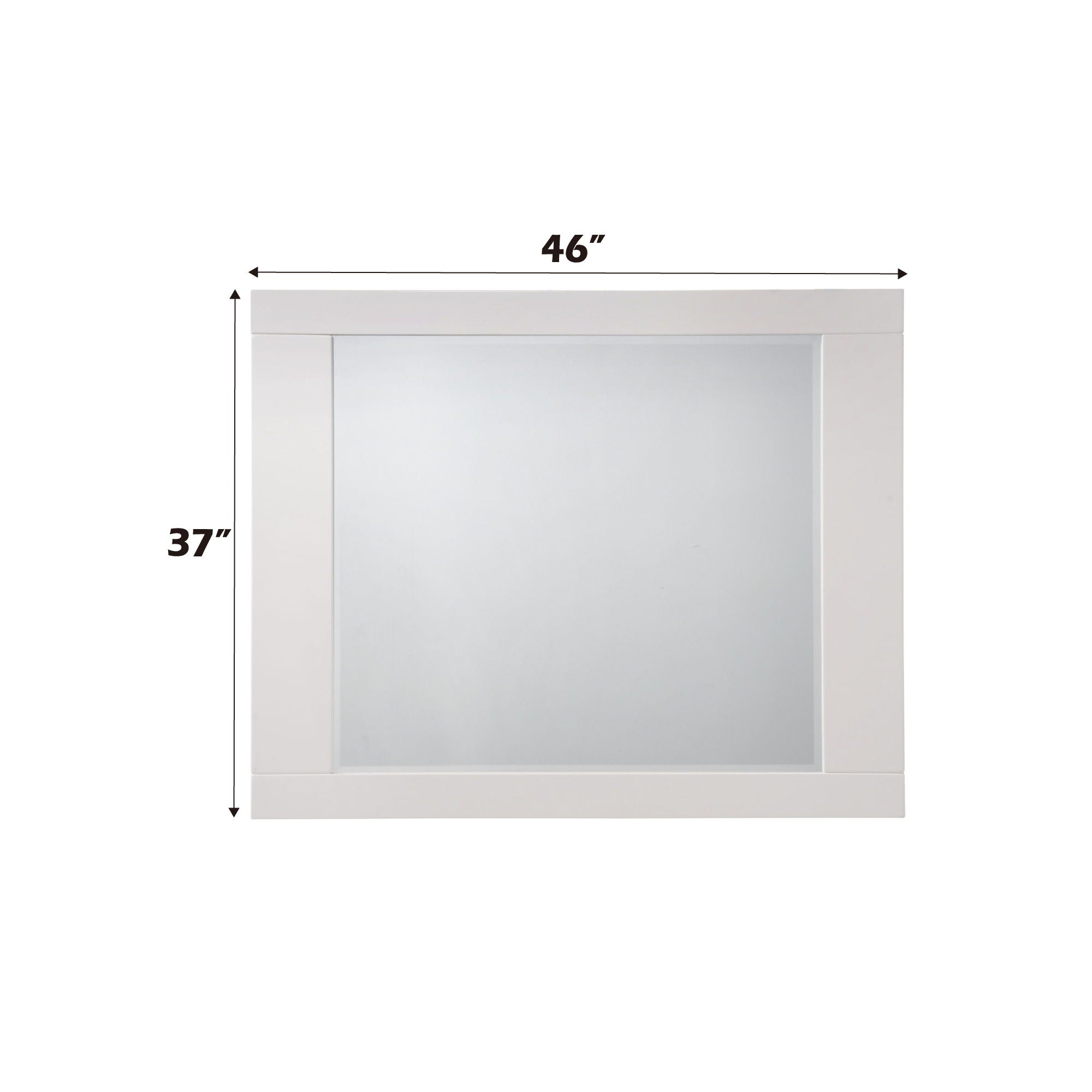 Naima II - High Gloss Mirror - White