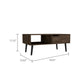 Kobe Coffee Table, One Open Shelf, One Drawer, Dark Walnut