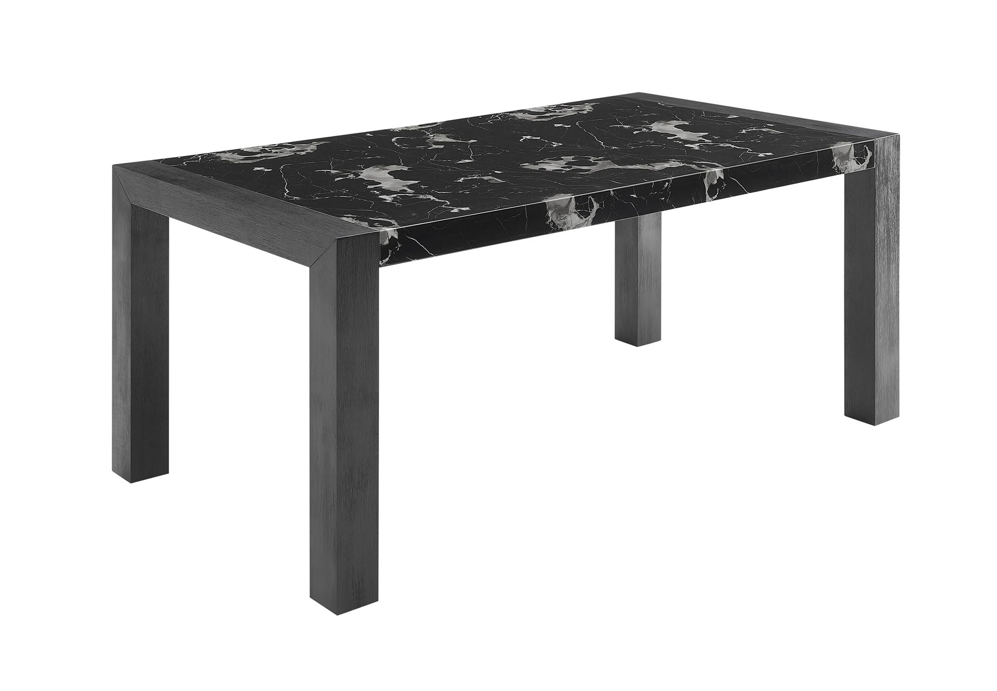 D4088 - 7 Piece Dining Room Set (Dining Table With 6 Dining Chair) - Black