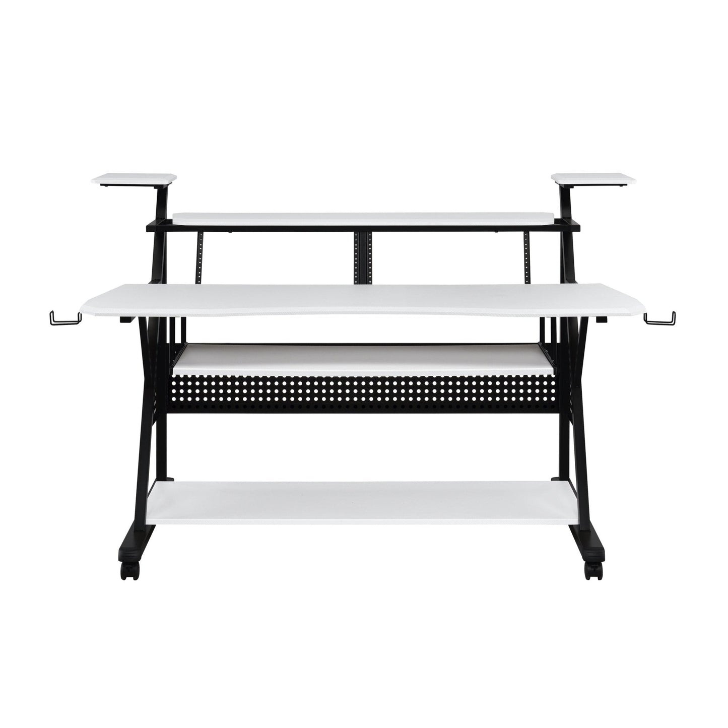 ACME Willow Music Desk, White & Black Finish OF00996