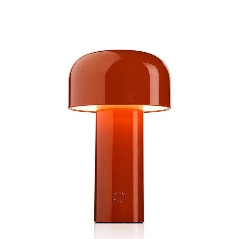 Light luxury mushroom bedside lamp creative bedroom atmosphere lamp USB charging small night lamp bar desk lamp