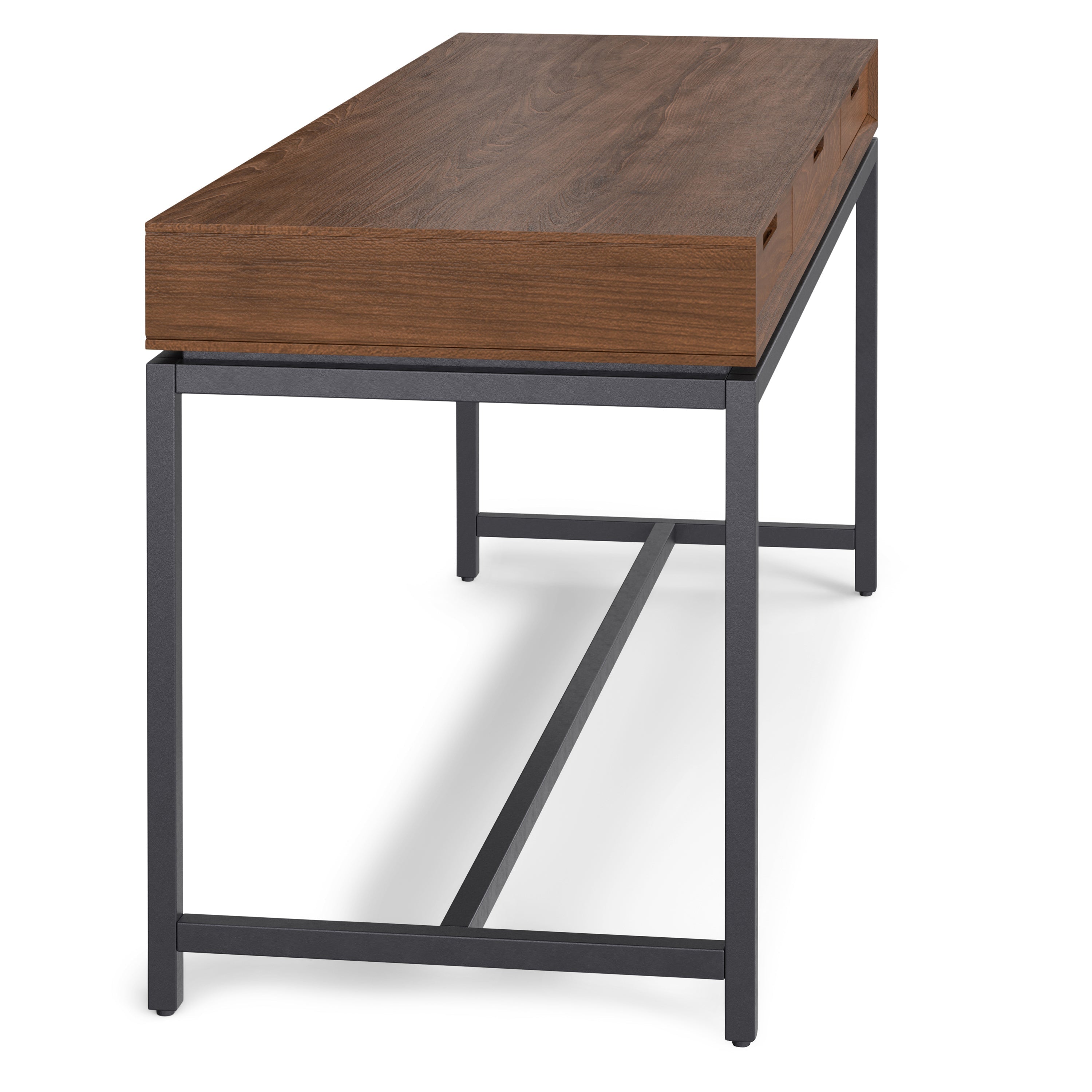 Banting - Mid Century Wide Desk - Walnut Veneer