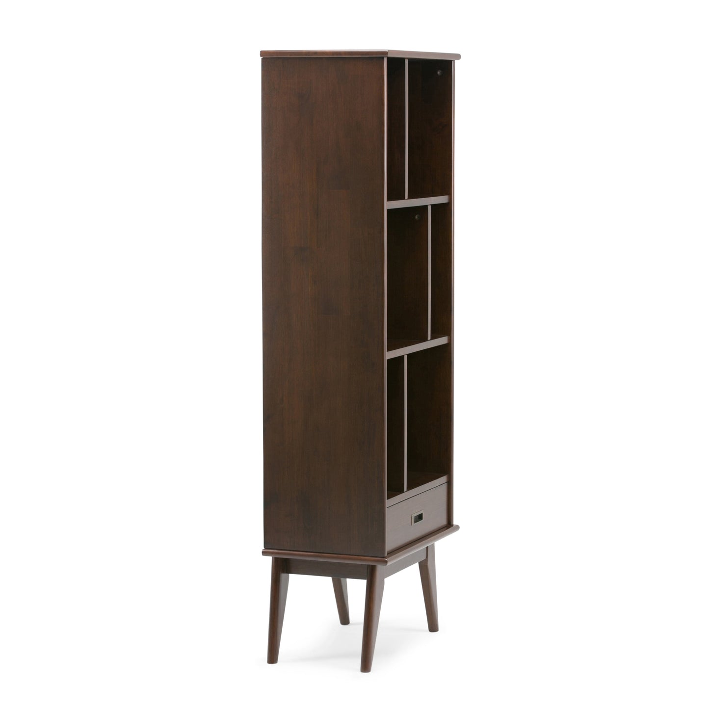 Draper - Mid Century Bookcase and Storage Unit - Medium Auburn Brown