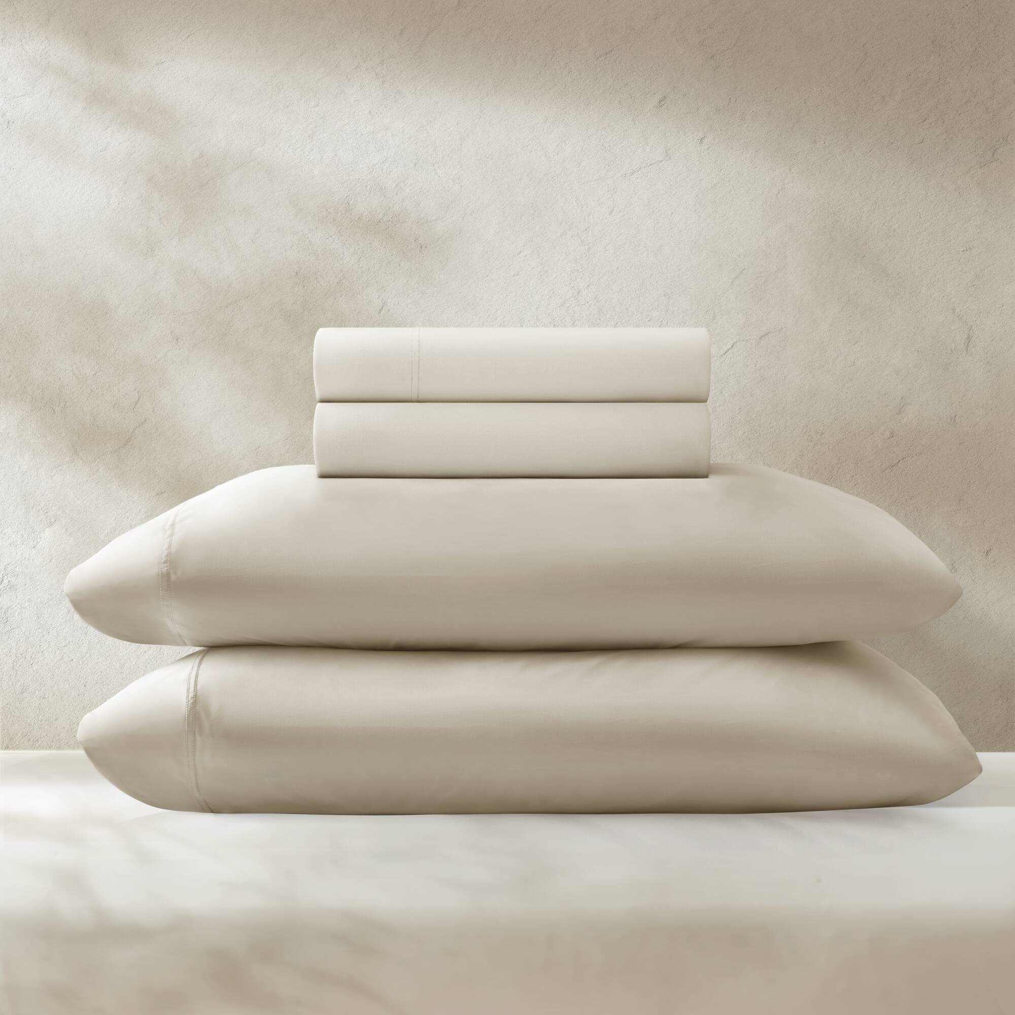 Queen Stretch Jersey Sheet Set - Ivory