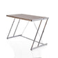 ACME Finis Desk in Weathered Oak & Chrome 92344